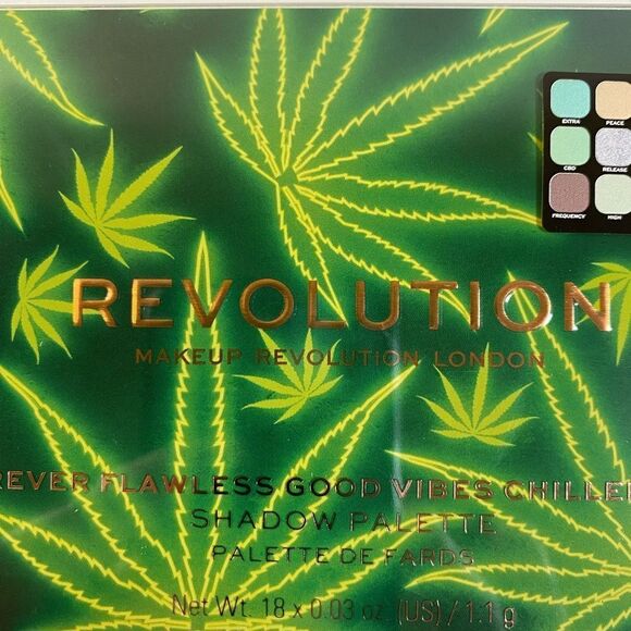 NIB Revolution Forever Flawless Chilled Vibes 18 Shade Eyeshadow Pallet - Picture 6 of 8